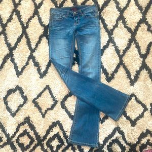 Low to Mid-Rise Bootcut Jeans